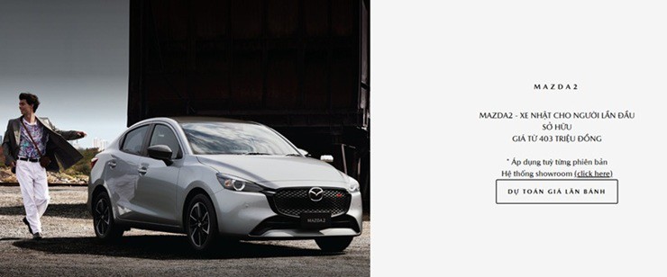 Giá Mazda2 hiện chỉ còn từ 403 triệu đồng (Ảnh: Chụp màn hình).