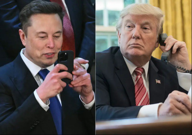 Tỷ phú Elon Musk và Tổng thống Donald Trump. Ảnh: Getty Images
