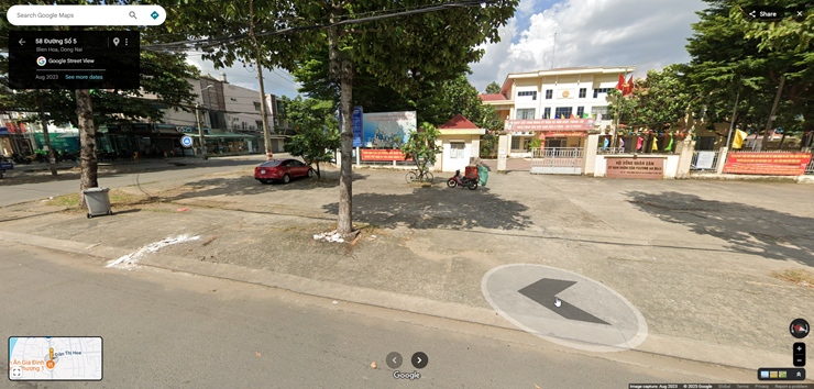 Hình ảnh đường phố khi "du hành thời gian" với Google Maps.