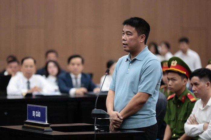 Bị cáo Nguyễn Văn Hậu tại phiên toà