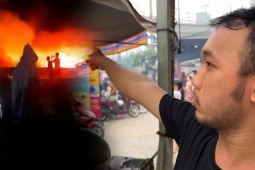 Người dân: 'Lửa cháy ngùn ngụt kèm tiếng nổ lớn'