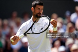 Trực tiếp tennis Evans - Djokovic: Nole giành break-point và thắng set 1 (Wimbledon)