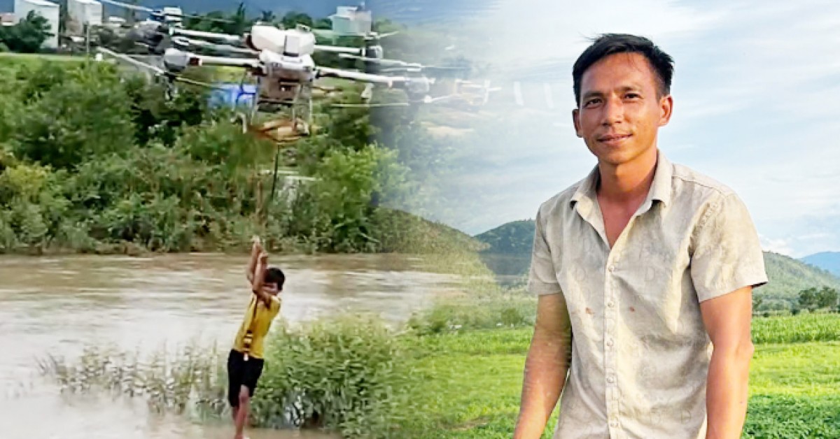 Anh nông dân kể phút quyết định dùng drone cứu ...