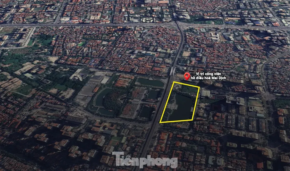 Công viên hồ điều hòa Mai Dịch (Hà Nội), rộng hơn 15ha, từng được kỳ vọng là "lá phổi xanh" của khu vực.