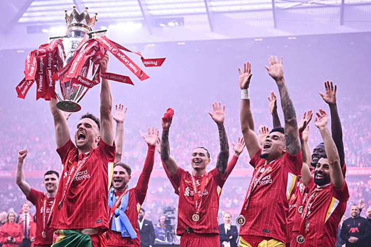 Diogo Jota vừa cùng Liverpool&nbsp;giành chức vô địch Ngoại Hạng Anh 2024/25