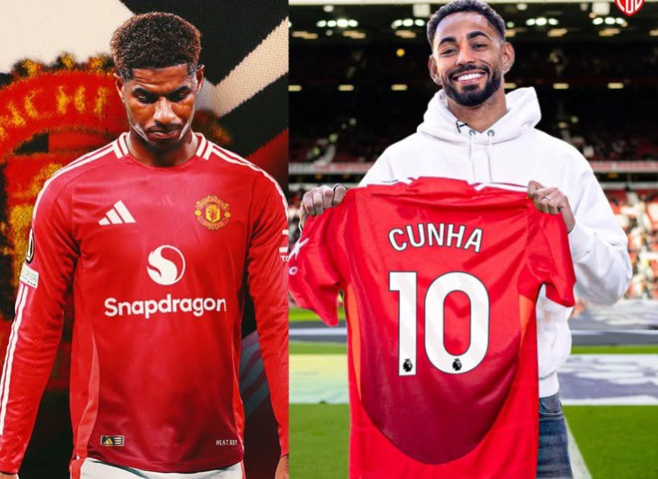 MU trao áo số 10 của Rashford cho Cunha