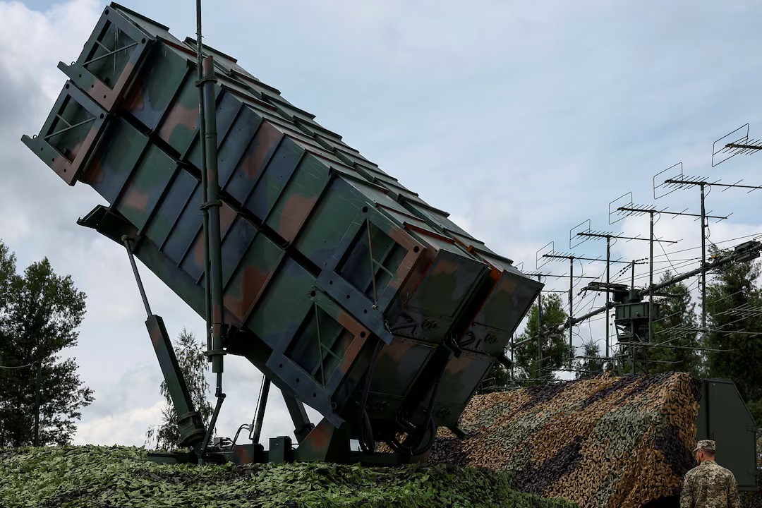 Hệ thống Patriot được Ukraine bố trí ở một địa điểm không tiết lộ (ảnh: Reuters)