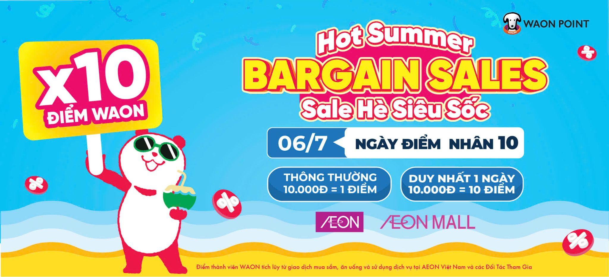 Chương trình tặng 10 lần điểm WAON sẽ được triển khai duy nhất vào Chủ nhật, ngày 6/7/2025, áp dụng cho hàng loạt sản phẩm.