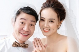 Vợ trẻ của NSND Công Lý bức xúc về tin đồn đã có một đời chồng