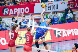 Trực tiếp bóng chuyền ĐT nữ Việt Nam - Korabelka: Đội khách giành chiến thắng chung cuộc (VTV Cup) (Kết thúc)