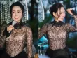 Ca sĩ Phương Linh khoe hông nảy nở khi diện váy xuyên thấu