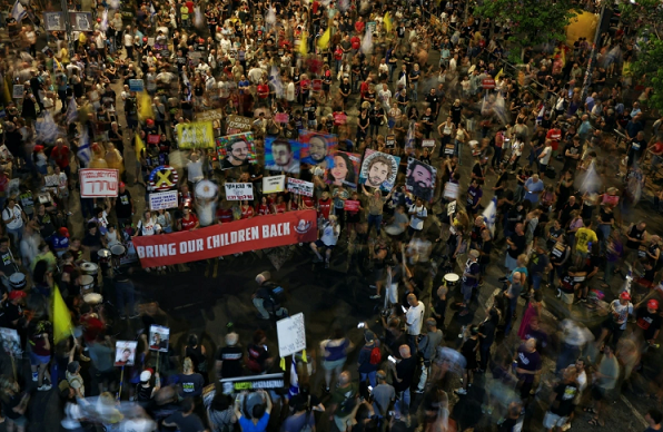 Biểu tình tại Tel Aviv, Israel hôm 5/7. Nguồn: Reuters
