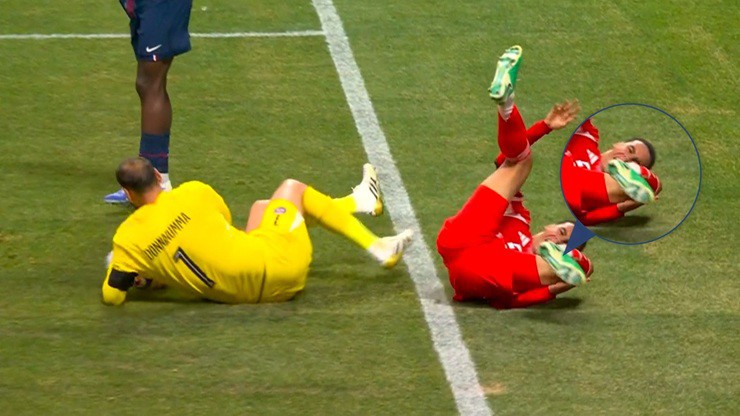 Cận cảnh pha va chạm giữa Musiala và&nbsp;Donnarumma