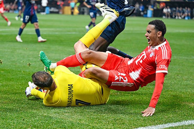 Va chạm giữa Donnarumma và Musiala