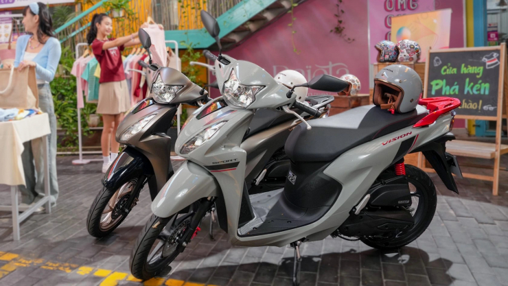 Honda Vision đang được bán với giá thấp hơn giá niêm yết cho một số phiên bản. Ảnh: HVN