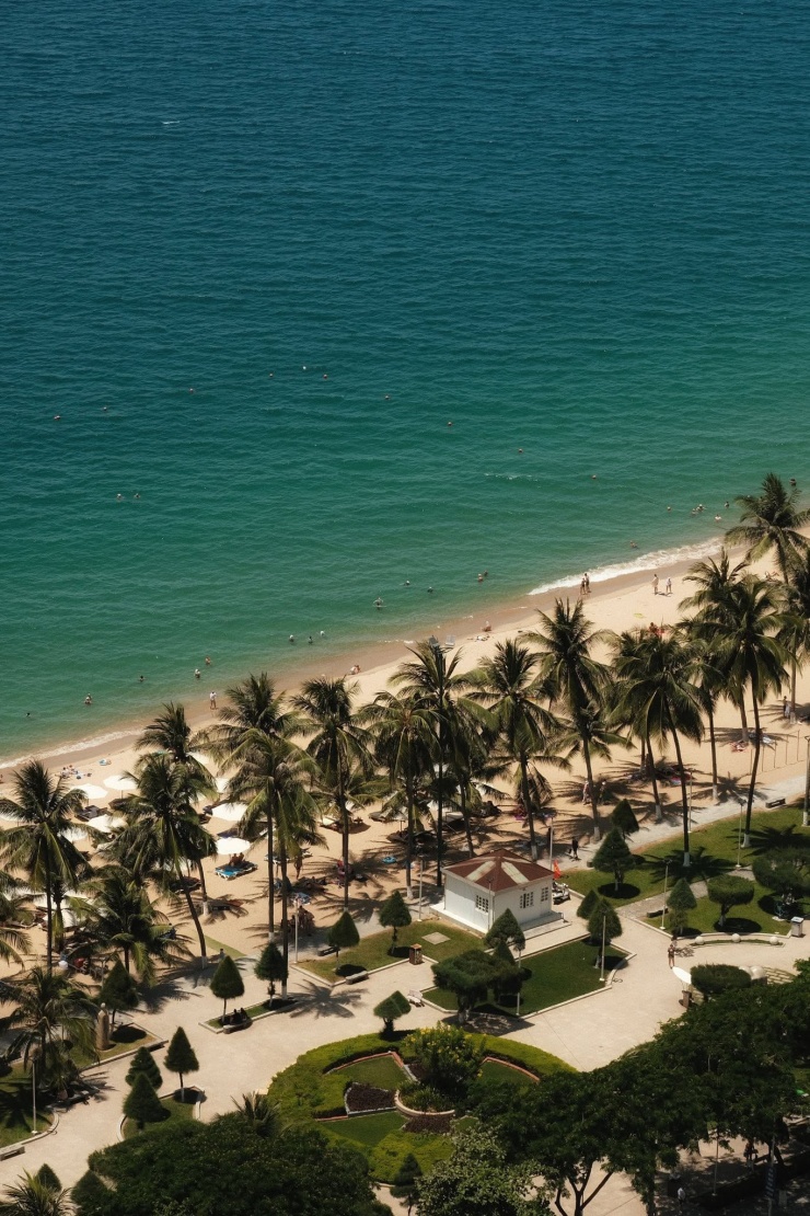 Bức tranh thiên nhiên tươi đẹp ở Nha Trang.