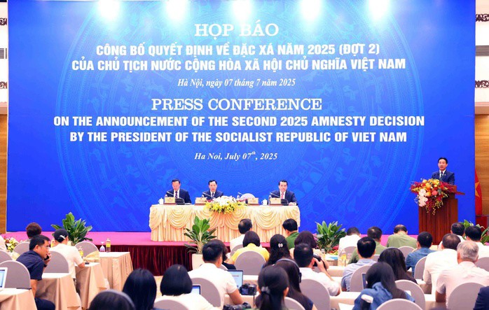 Họp báo công bố quyết định về đặc xá năm 2025