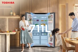 Toshiba nâng cấp giải pháp khử mùi và diệt khuẩn - hiệu quả gấp 3 lần trong Siêu tủ lạnh NaturePURE 711L mẫu 2025