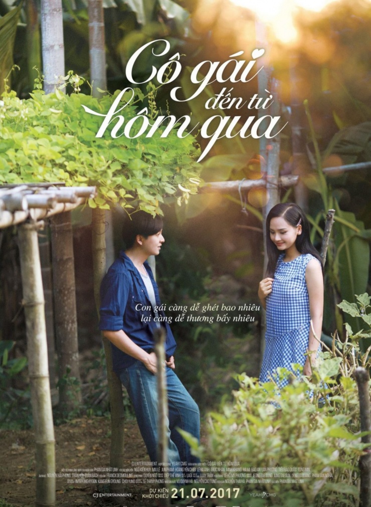 Miu Lê trong poster Cô gái đến từ hôm qua - được chuyển thể dựa trên truyện dài cùng tên của nhà văn Nguyễn Nhật Ánh, do Phan Gia Nhật Linh đạo diễn, phát hành năm 2017. Ca sĩ 9x vẫn chưa có nhiều "đất" thể hiện khả năng biểu cảm đa dạng của bản thân trong dự án này. Dù vậy tác phẩm cũng lọt vào danh sách những bộ phim ăn khách.