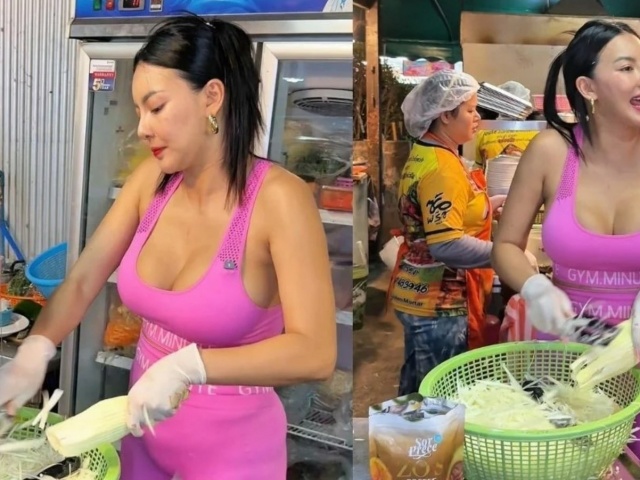 Cô chủ nhà hàng xinh đẹp gây tranh cãi vì ăn mặc gợi cảm để thu hút thực khách