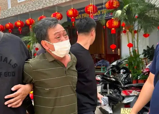 Bị cáo Vũ Văn Vương khi mới bị bắt.