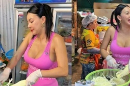 Cô chủ nhà hàng xinh đẹp gây tranh cãi vì ăn mặc gợi cảm để thu hút thực khách