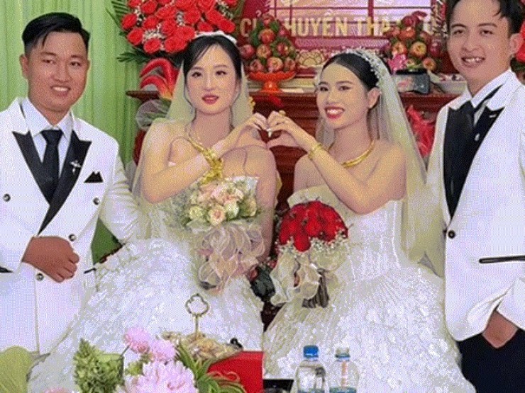 Chị gái lấy chồng, em trai cưới vợ cùng ngày, đám cưới nhiều điều thú vị