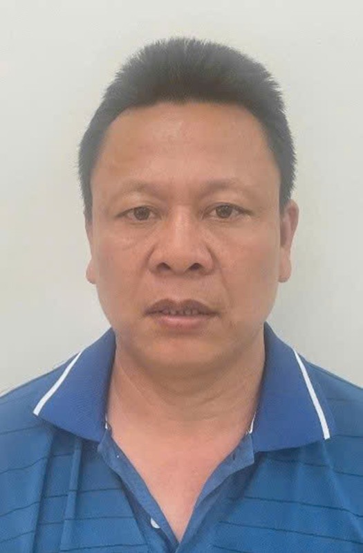 Tài xế Cường tại cơ quan công an. Ảnh: Lê Tiến