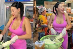 Cô chủ nhà hàng xinh đẹp gây tranh cãi vì ăn mặc gợi cảm để thu hút thực khách