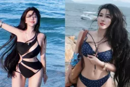 Hot girl Võ Ngọc Trân khoe giao diện đi biển cực bén