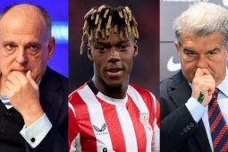 Chủ tịch La Liga bị tố "đâm sau lưng" Barcelona, khiến thương vụ Nico Williams đổ bể