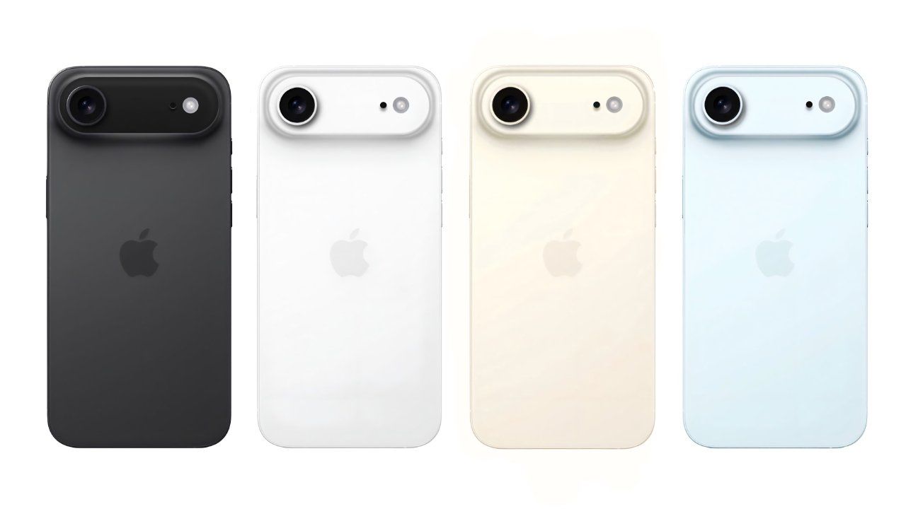 4 màu dự kiến của iPhone 17 Air.