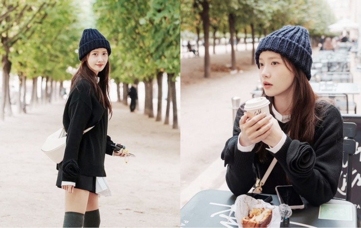 Sao Hàn hút hơn 1,1 triệu lượt thích khi đăng ảnh dạo phố Paris, Pháp. Instagram của cô có hơn 17,6 triệu lượt theo dõi. Ảnh: Instagram Limyoona_official