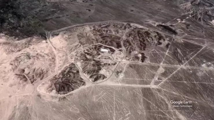 Cơ sở hạt nhân Fordow của Iran. Ảnh: GOOGLE EARTH