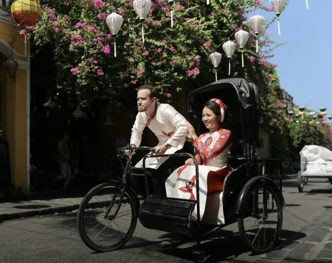 Ben và vợ ở Hội An năm 2019. Ảnh: Nhân vật cung cấp