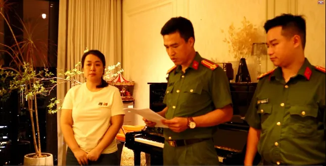 Cơ quan điều tra làm việc với Nguyễn Thị Thu Hường.
