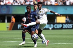 PSG thắng tưng bừng Real Madrid, Nuno Mendes bỏ túi Mbappe & amp; Vinicius quá dễ