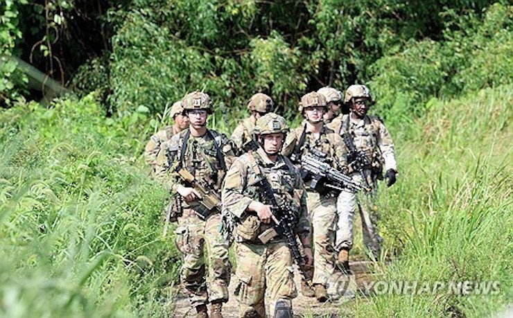 Binh sĩ Mỹ tham gia tập trận quân sự ở Hàn Quốc vào năm 2023. Ảnh: Yonhap.