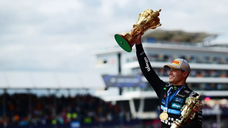 Norris là tay đua người Anh thứ 13 đăng quang tại Silverstone