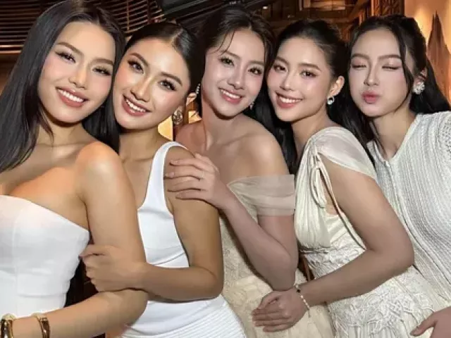 Bức ảnh gây sốt của Hoa hậu Hà Trúc Linh và Á hậu Châu Anh, Vân Nhi
