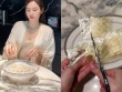 Hoa hậu Đỗ Hà chăm nấu nướng ra dáng 'dâu hào môn', bắt trend giới trẻ với món khúc bạch vải