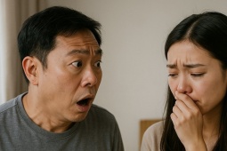 Bố tái mặt vì vật thể lạ rơi ra từ chăn con gái