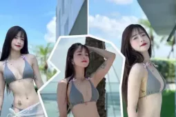 " Hoa khôi Taekwondo " Châu Tuyết Vân diện bikini khoe body