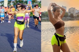 Người đẹp gymer gây ồn ào chạy bộ:  Nữ hoàng thể hình  không ngại khoe dáng gợi cảm