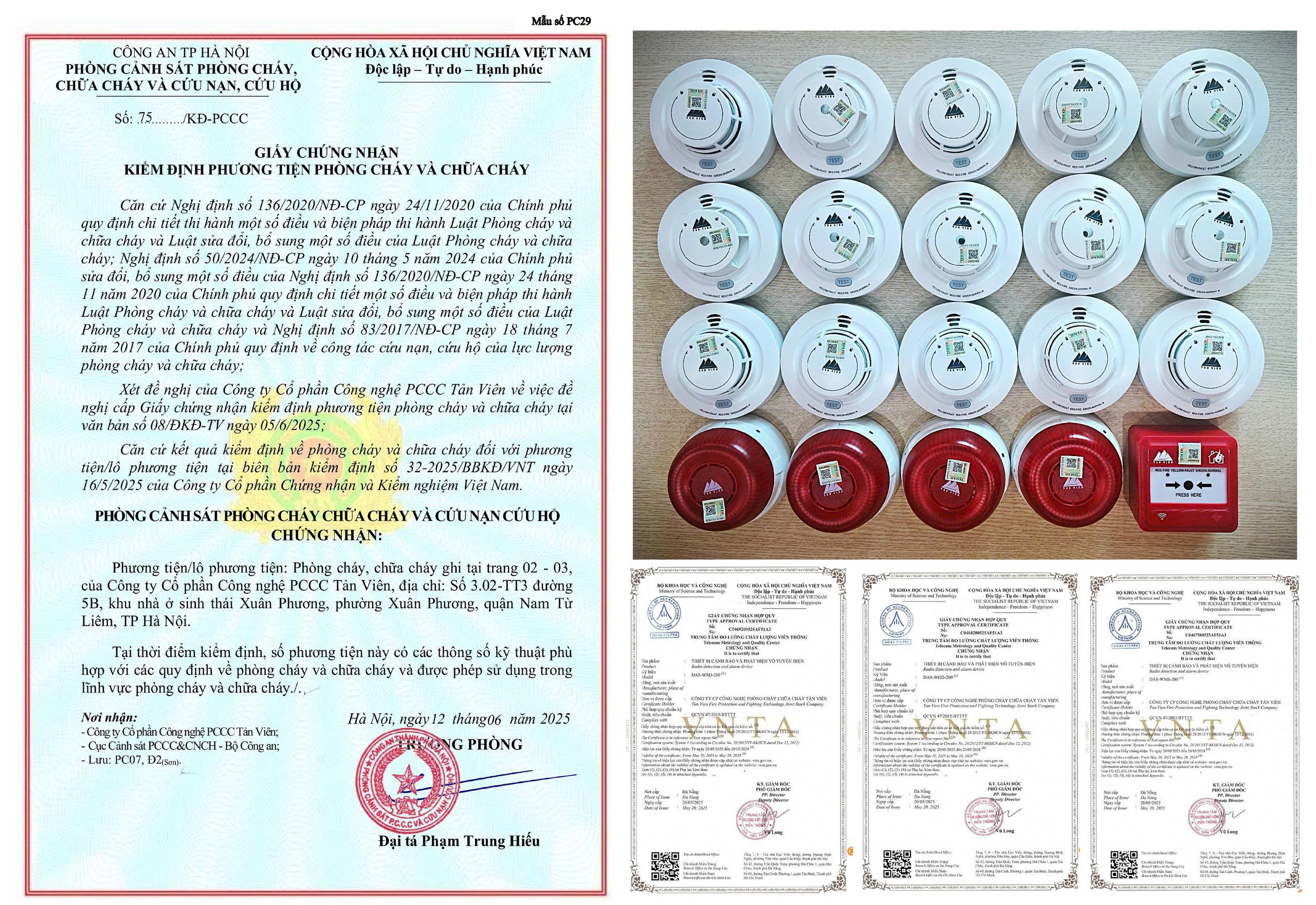 Cơ quan chức năng khuyến cáo người dân chỉ nên lắp đặt hệ thống báo cháy không dây đã được kiểm định