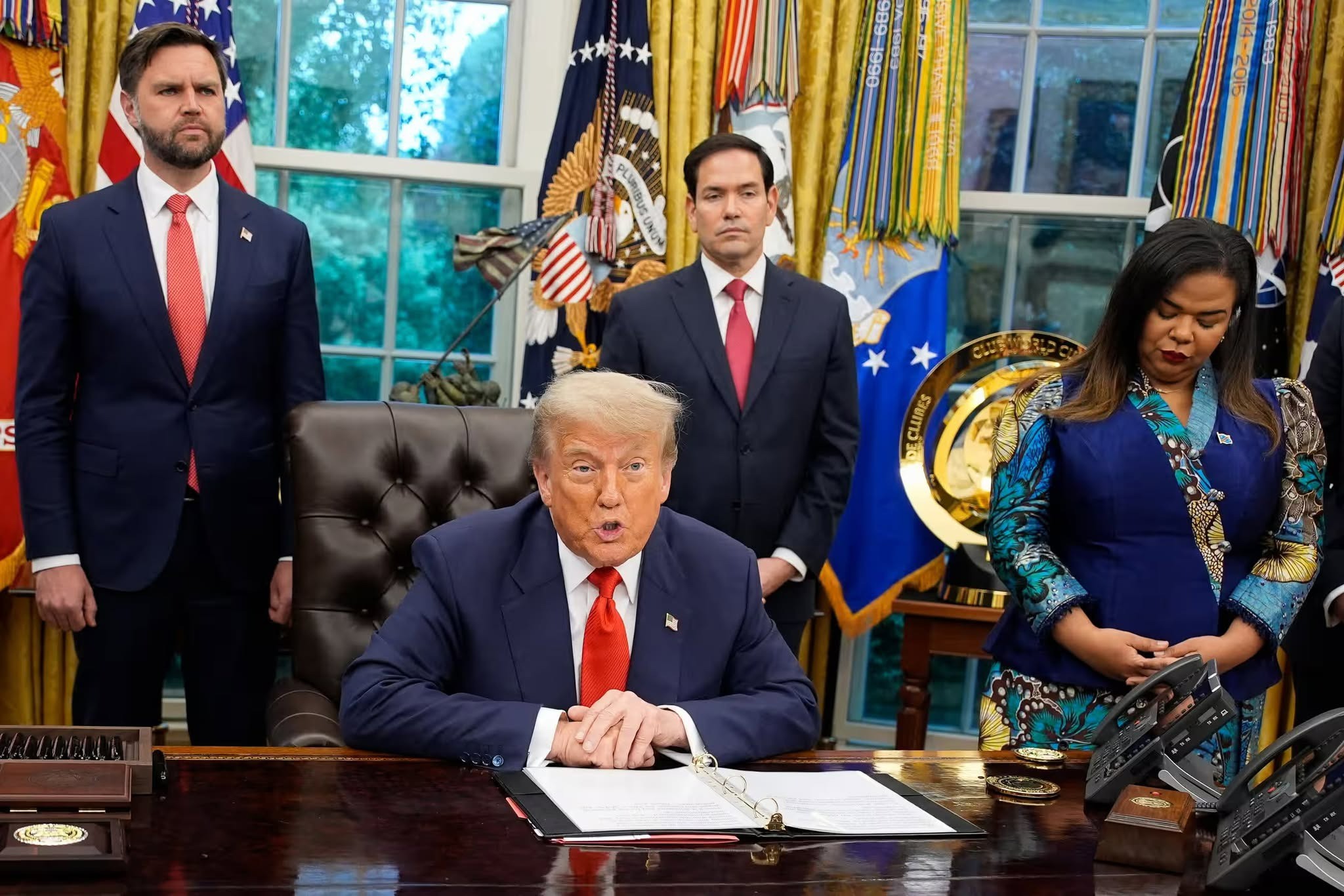 Ông Trump cho biết Thượng viện Mỹ có thể sớm thông qua dự luật mới nhằm trừng phạt Nga (ảnh: Getty)