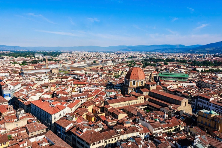 Toàn cảnh Florence nhìn từ trên cao.