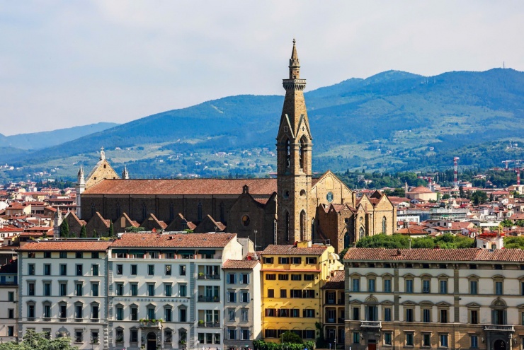 Pháo đài Palazzo Vecchio trầm mặc.