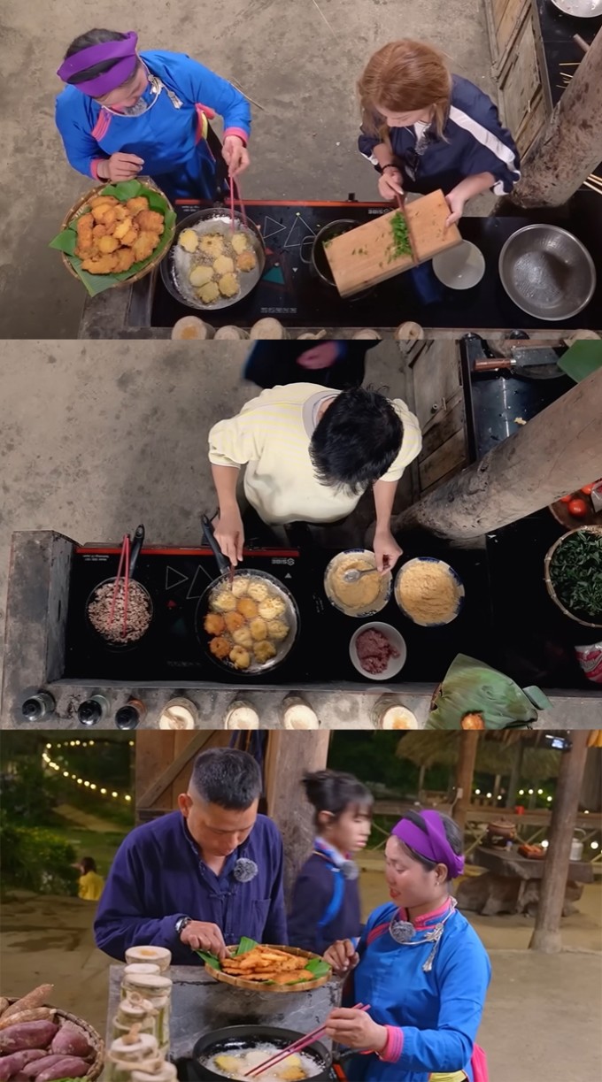 Món chả sắn nhiều lần xuất hiện trong chương trình 'Gia đình Haha'. Ảnh: Yeah1