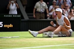 Video tennis Anisimova - Swiatek: 2 set chóng vánh, lần đầu lên ngôi (Chung kết Wimbledon)